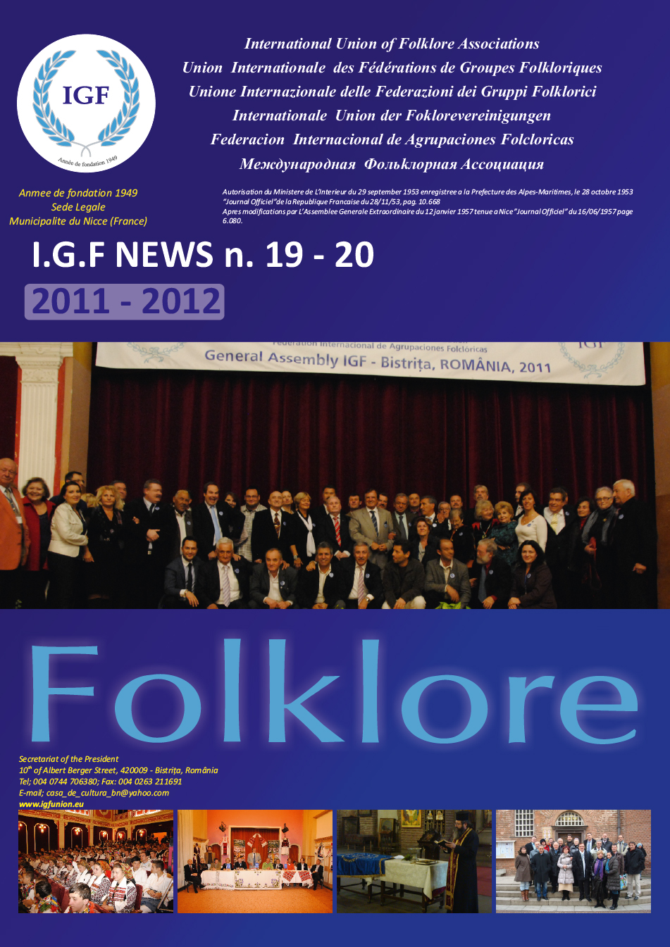 IGF News no. 19/20 – 2011/2012