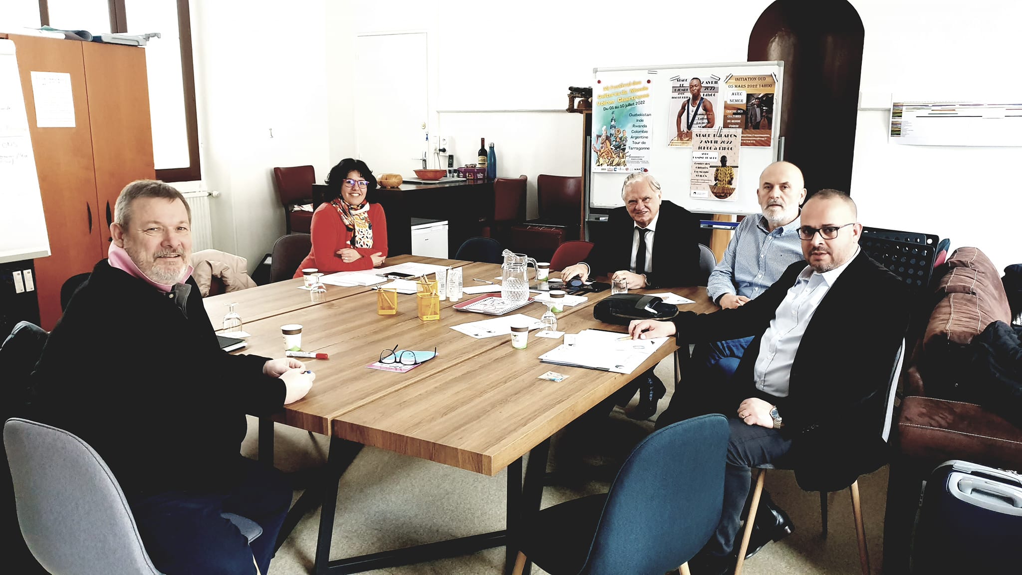 Re-Coordination meeting Des cultures du monde Center- Voiron France 2-2022